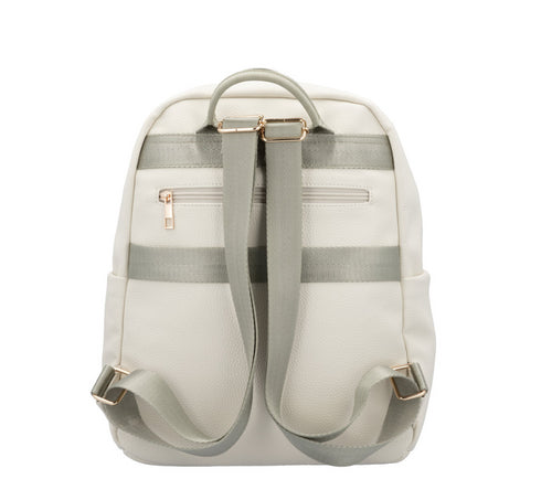 Rucsac causal, dama, REMONTE Q0533-60 crem, piele ecologica